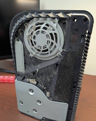 Before: console deep clean